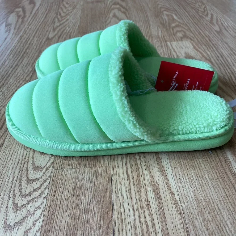 Wondershop Charlie Puffer Slide Slippers Lime Green